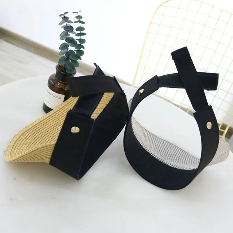 1 шт. летние шляпы для женщин складной солнцезащитный козырек Пустой Топ улицы