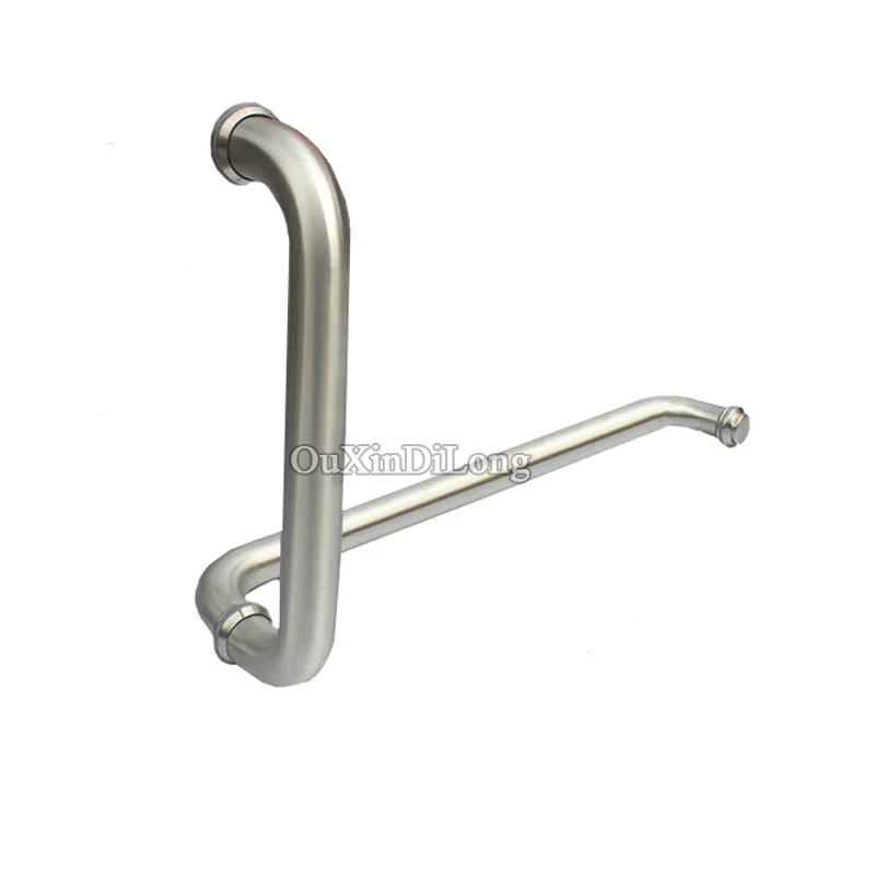 Топ Дизайн L форма нержавеющая сталь Безрамная душевая дверь Pull/Push ручки