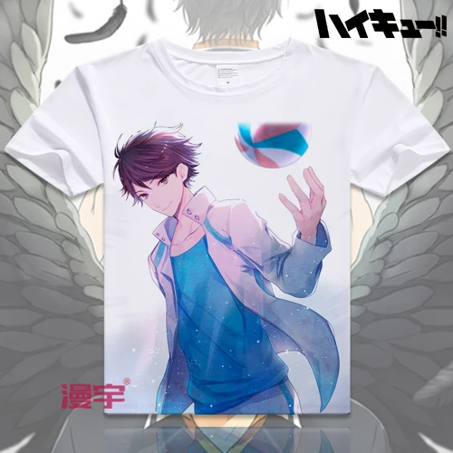 Футболка с короткими рукавами Haikyuu мужская и женская футболка для косплея аниме