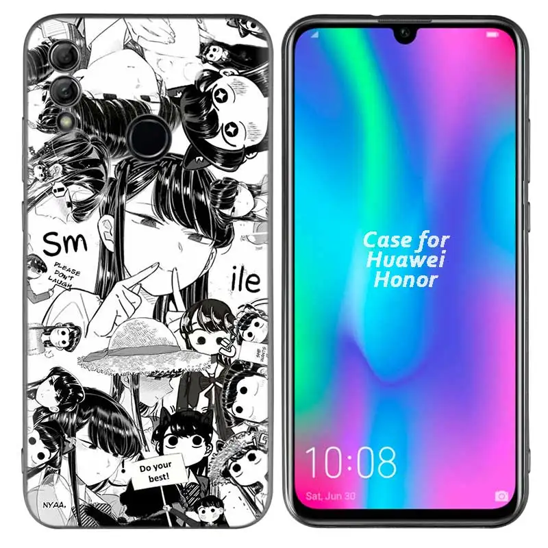 Силиконовый чехол для Huawei Honor 10 9 Lite 8X 8C 8A Y6 Y7 Y9 7A Pro Prime 7C V20 аниме девушка мультфильм Япония милый