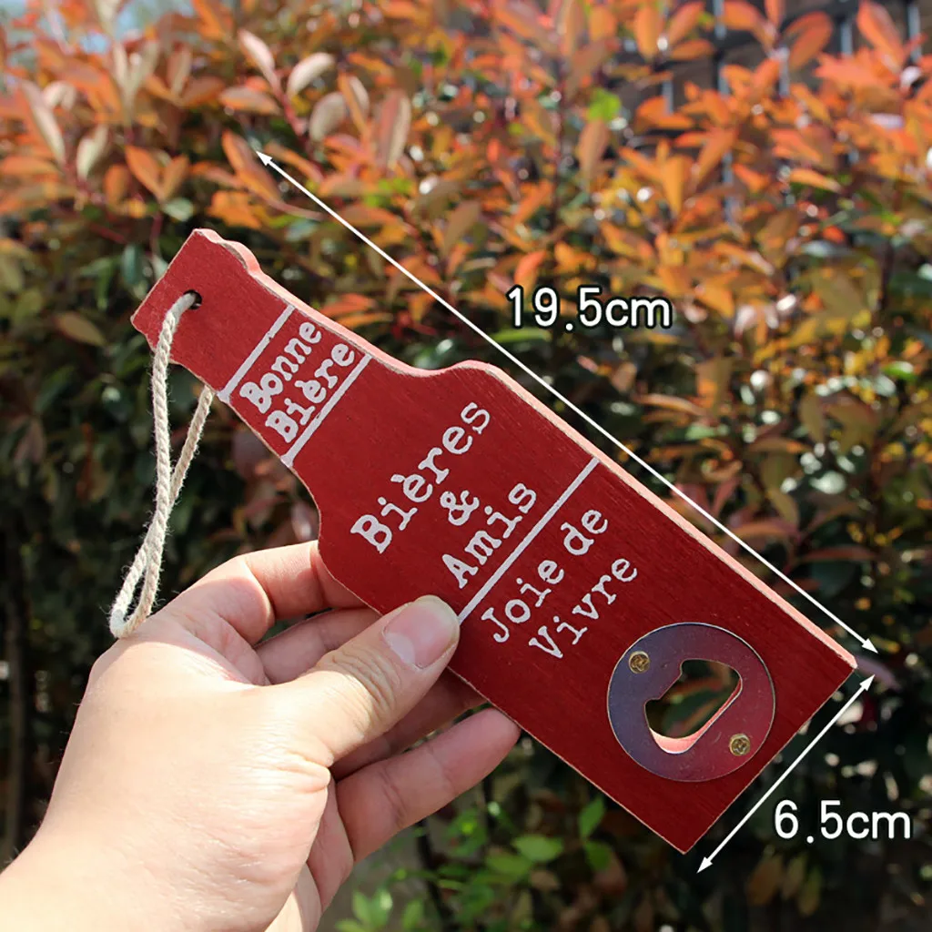 Пивная открывалка для бутылок из металлического дерева креативная подвесная