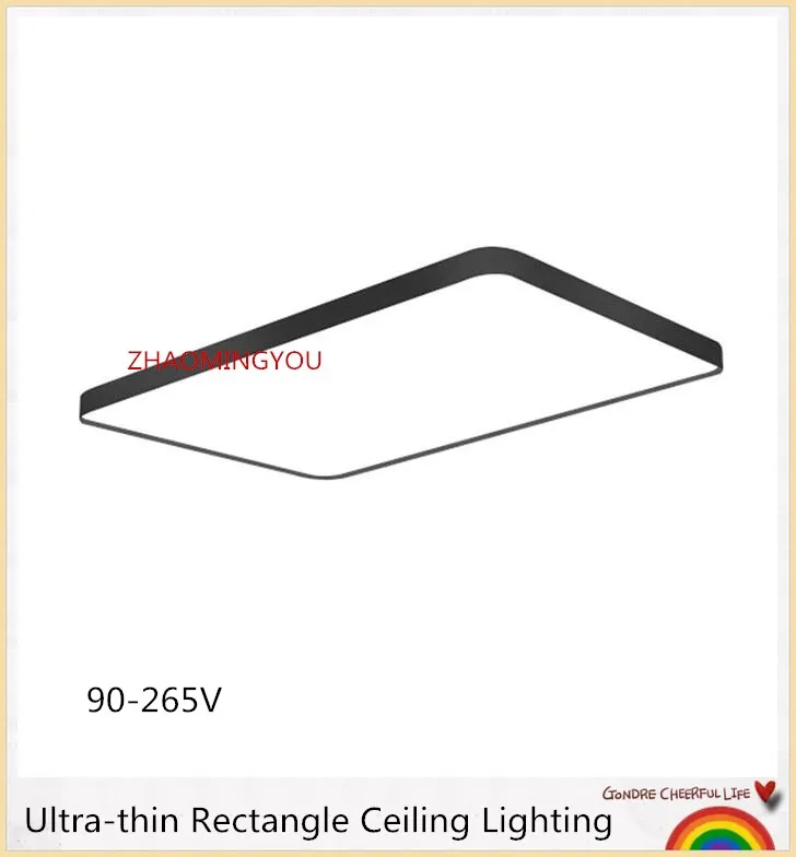 Ультратонкие практичные 5 см светодиодные потолочные лампы железные квадратные