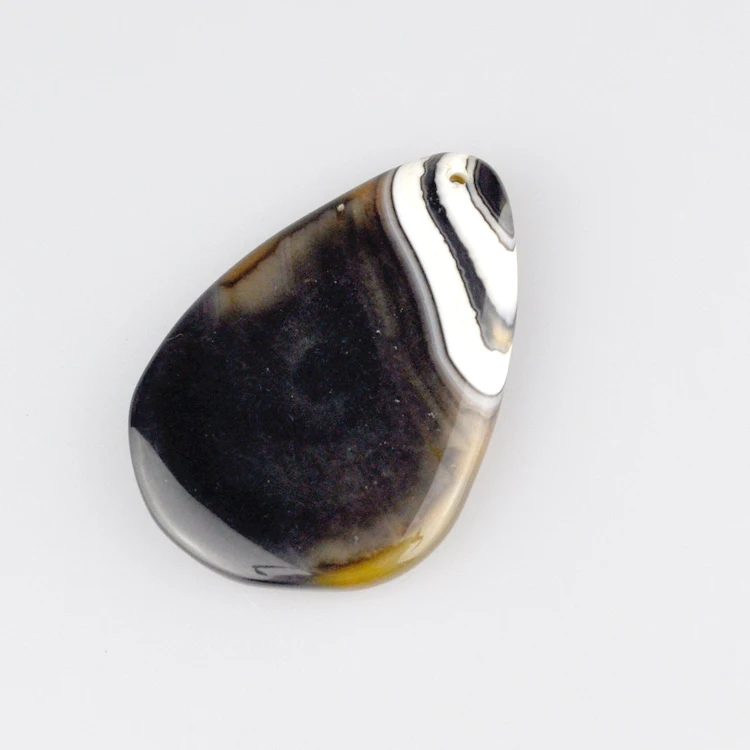 

Wholesale 10pcs Natural Semi Precious Stone Bead, Black stone Tear Shape Pendant For Fancy Jewelry Necklace DIY Making