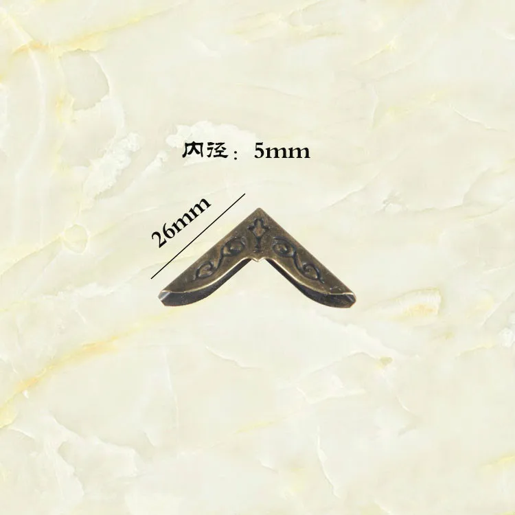 

JD Gold Zinc Alloy Inside 5mm Book Protector Wrap Angle Corner Notebook Corner Antique Book Corner Album Bronze Metal
