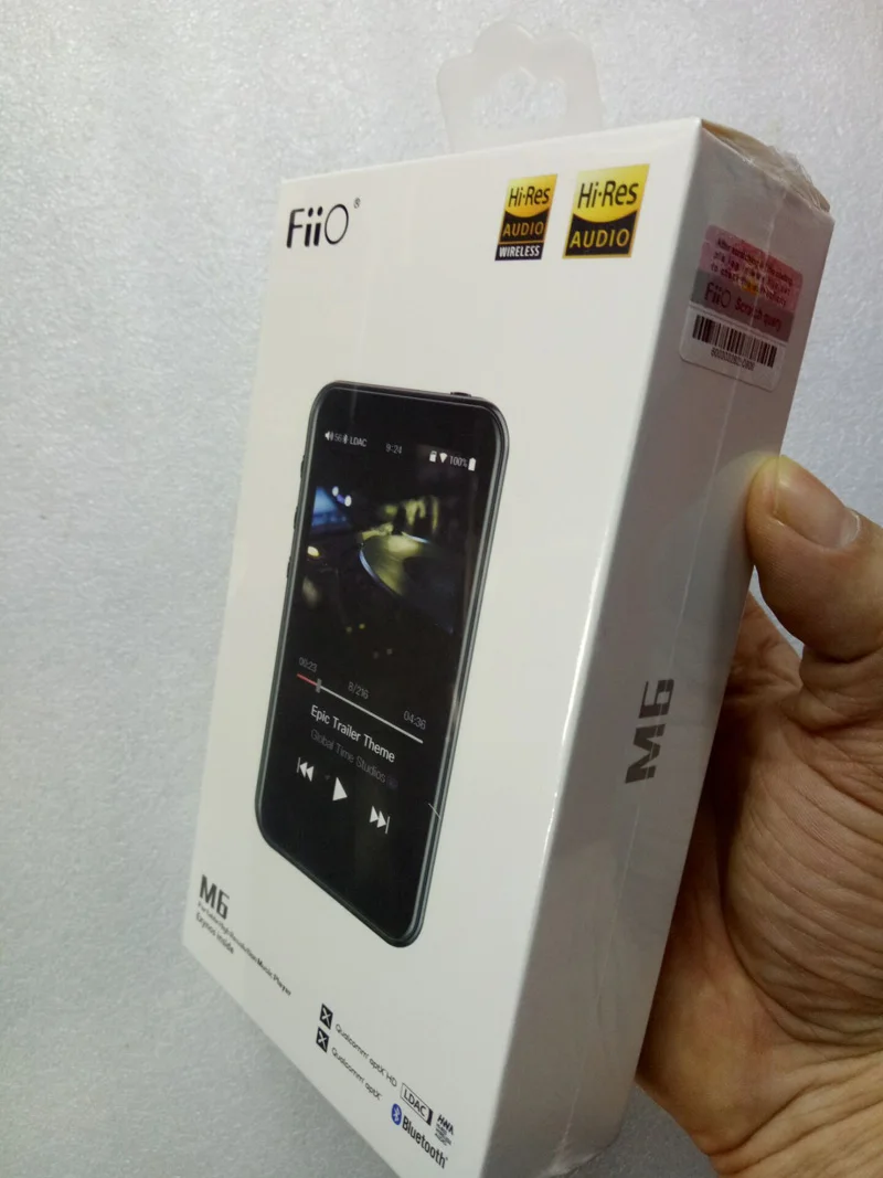 FiiO M6 Hi-Res Bluetooth HiFi музыкальный портативный MP3-плеер USB DAC ES9018Q2C на базе Android с aptX HD LDAC WiFi Air Play DSD