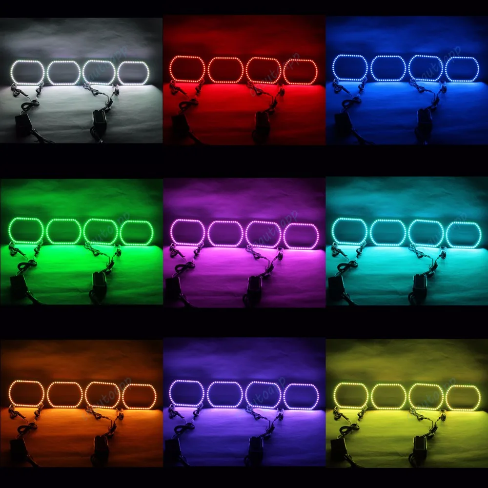 Светодиодсветильник лампа ангельские глазки RGB DRL беспроводной Bluetooth контроллер