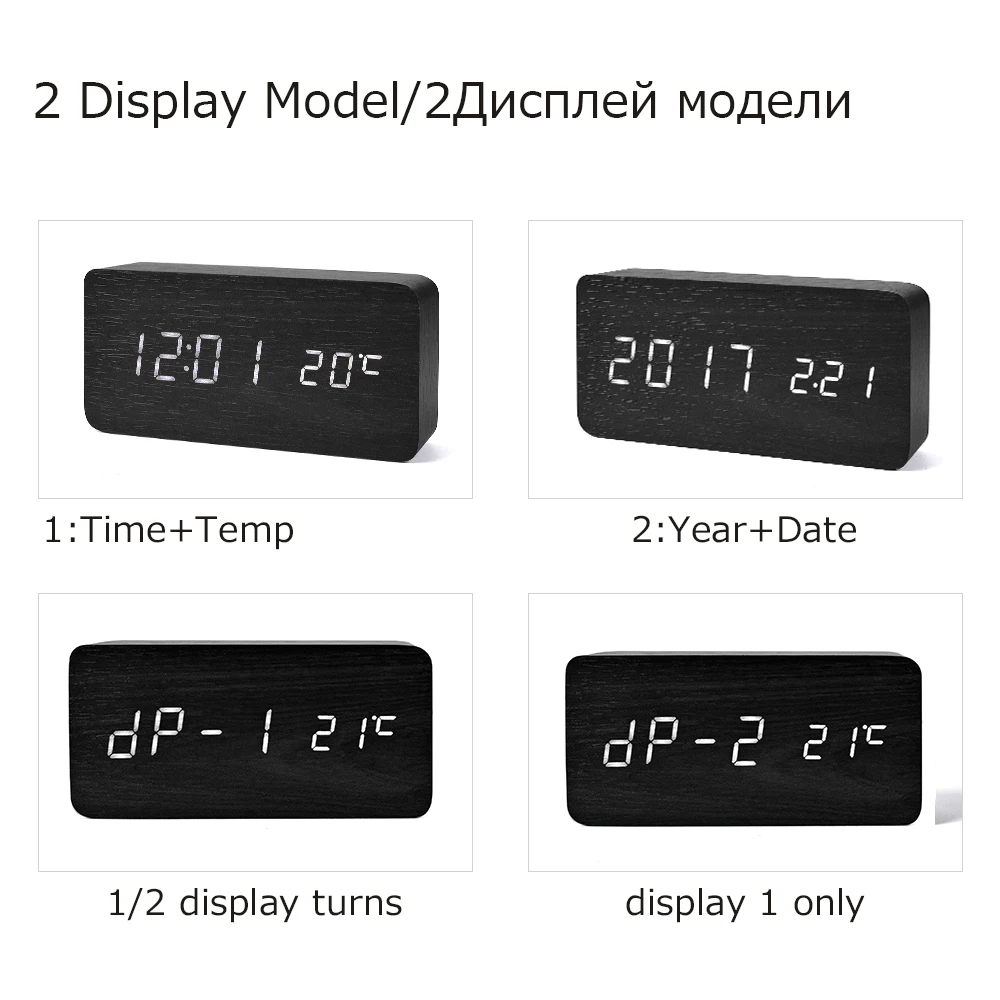 Suncree современная домашняя Подарочная коробка светодиодный цифровой будильник Temp