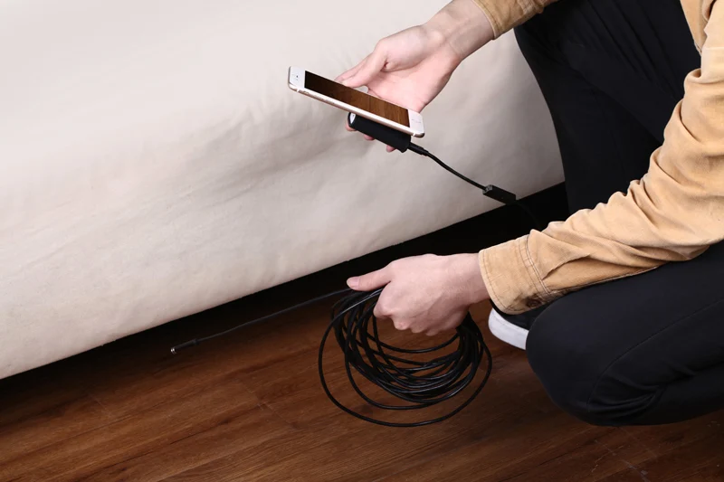 HD 1200P Wifi эндоскоп камера USB IP68 Водонепроницаемый Бороскоп полужесткая трубка беспроводной видео осмотр для Android/iOS