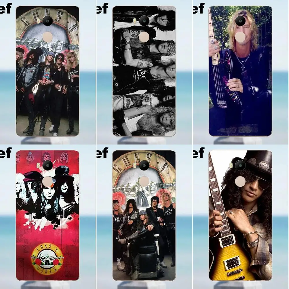 Suef мягкие аксессуары чехол Guns N Roses Rock Band для Xiaomi Redmi 4 3 3S Pro Mi3 Mi4 Mi4i Mi4C Mi5 Mi5S Mi Max Note 2 |