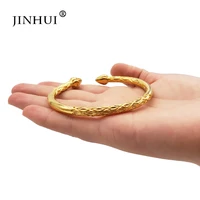 jin hui new fashion gold color bangles for women bride bracelets ethiopianfranceafricandubai jewelry wedding luxury gifts
