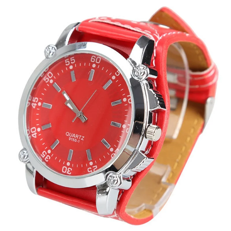 Новые модные мужские часы с таймером большим циферблатом черные аналоговые