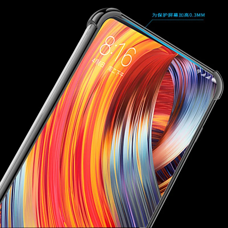 Мягкий чехол из ТПУ с принтом "для Xiaomi mi Mix 2 Чехол сверхтонкая жесткая накладка на заднюю панель с покрытием блестящие Чехлы для mi x 2 mi x2 mi xed Обложка для телефона из силикона и ТПУ