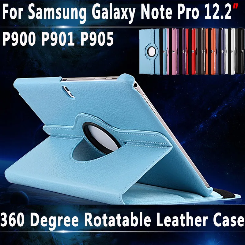 Умный чехол с поворотом на 360 градусов для Samsung Galaxy Note Pro 12 2 P900 P901 P905 подставкой|smart