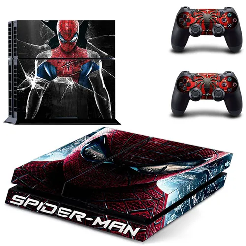 Человек-паук Venom наклейка для PS4 Стикеры Наклейка виниловая для sony Playstation 4 консоли и 2 контроллеры наклейка для PS4 Стикеры - Цвет: DPTM0125