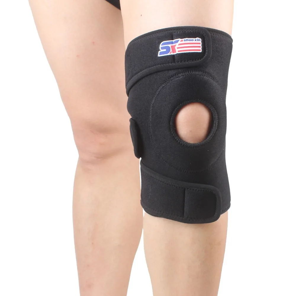 Free Shipping ShuoXin SX515 Sport Leg Knee Patella Support Brace Wrap Protector Pad Sleeve - Black | Спорт и развлечения