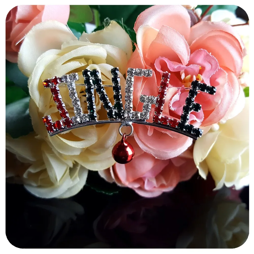 GRANDBLING Christmas Jewelry&ampGift Rhinestone Brooch &quotJINGLE BELL&quot Pins | Украшения и аксессуары