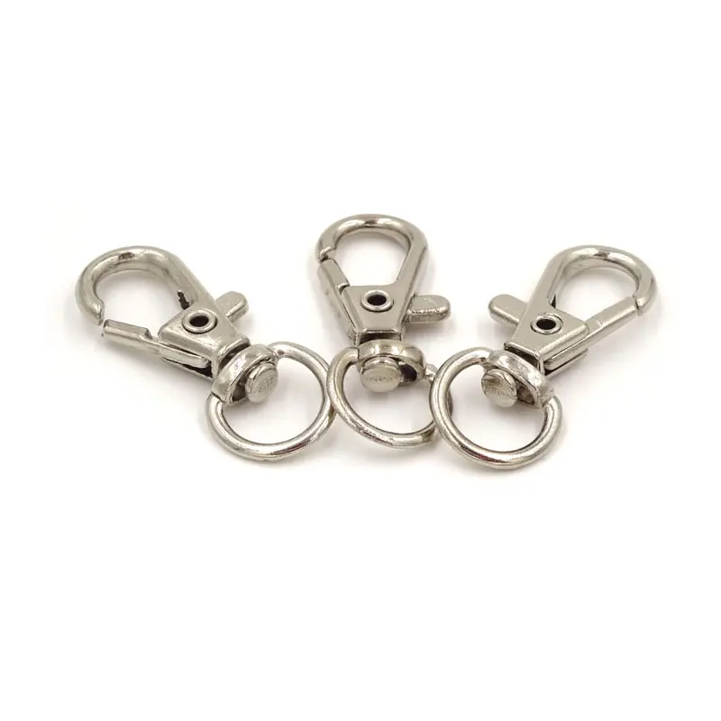 20 шт. Посеребренная металлическая шарнирная застежка Омар зажимы для ключей