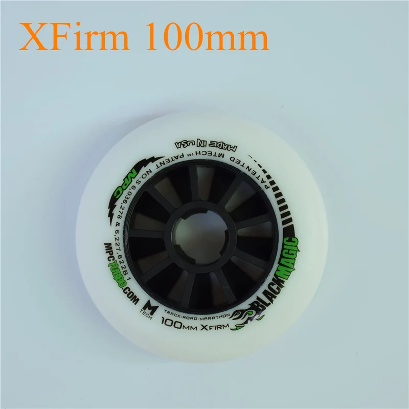 8 XFirm 100mm XXFirm 110 мм XFirm 100 мм фирма 90 мм встроенные скоростные коньки колеса для внутреннего трека на открытом воздухе гоночные черные магические для MPC для CITYRUN - Цвет: 8 XFirm 100mm