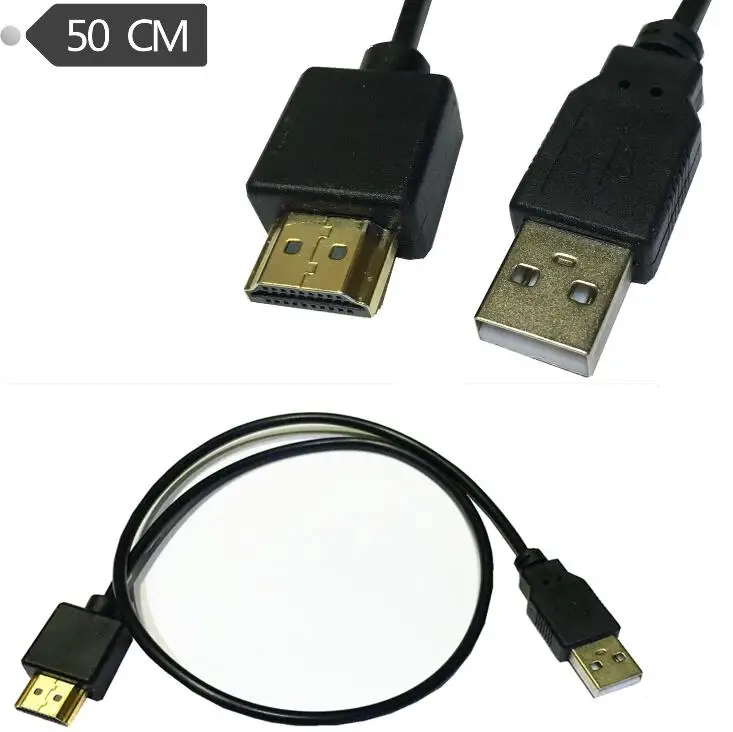 HDMI папа A/V адаптер USB 2 0 источник питания Соединительный кабель к способный 50 см |