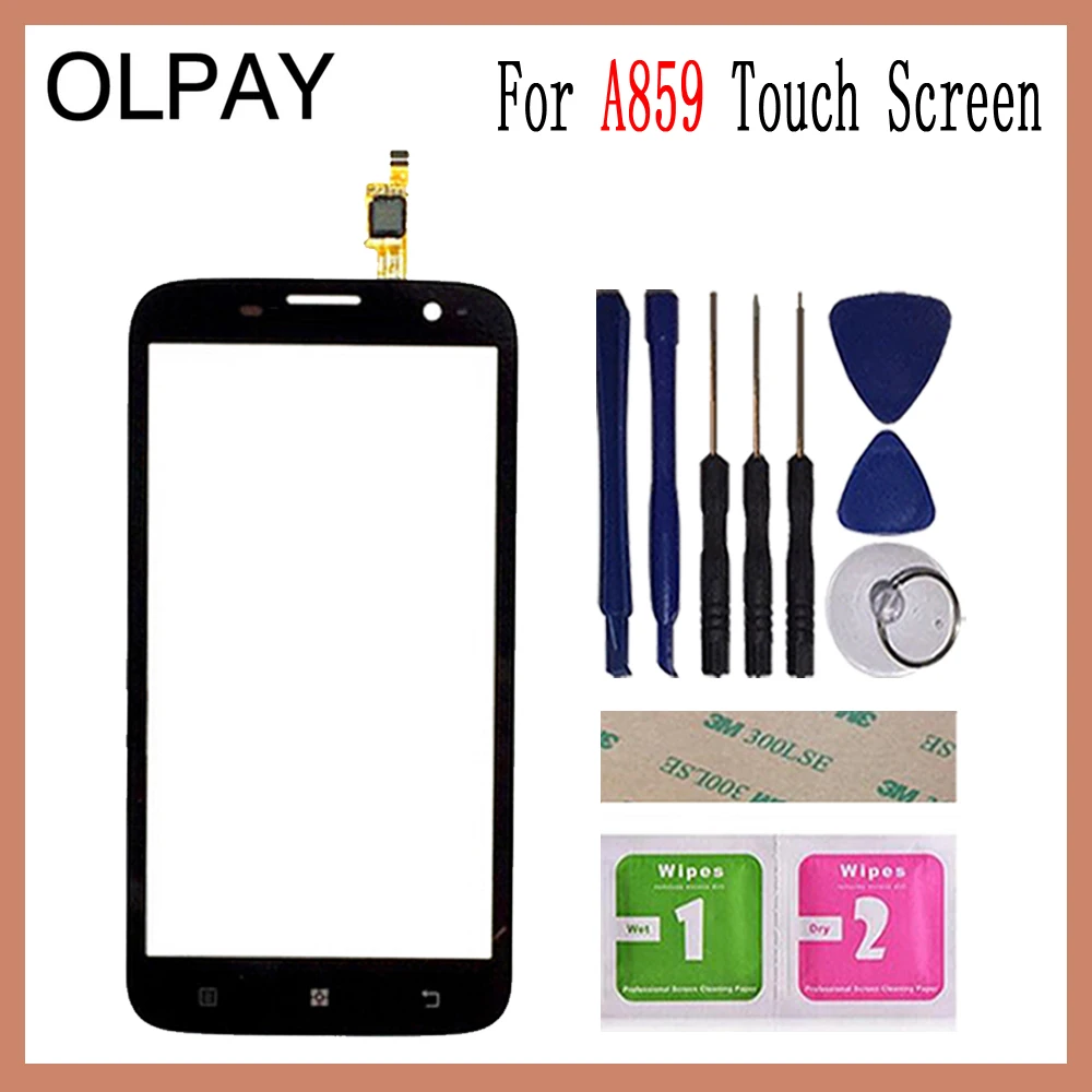 

5.0'' For Lenovo A859 A 859 Touch Screen Digitizer Panel Repair Parts Touch Screen Front Glass Lens Sensor Tools