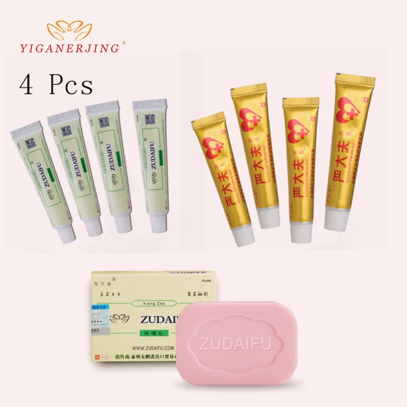 Zudaifu sulfur soap add body creams YANDAIFU no box skin care set Herbal Chinese Cream relieve Dermatitis psoriasis | Красота и
