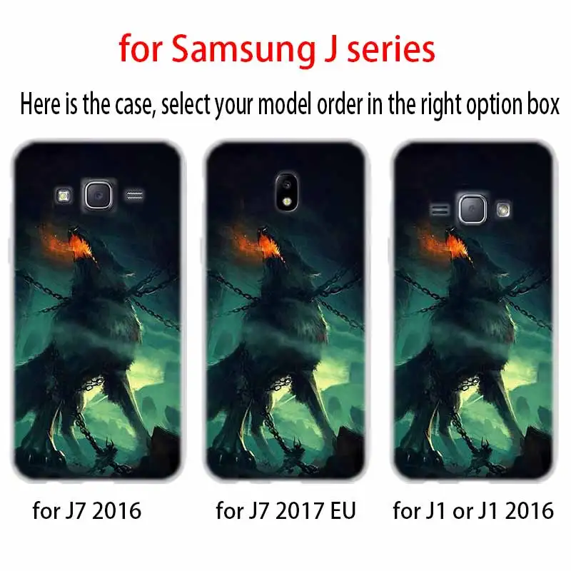 Phone case Soft Cover Coque For Samsung Galaxy J6 J8 J3 J5 J7 J4 Plus 2018 2016 2017 EU Prime Pro Ace j610 angry snow wolf | Мобильные