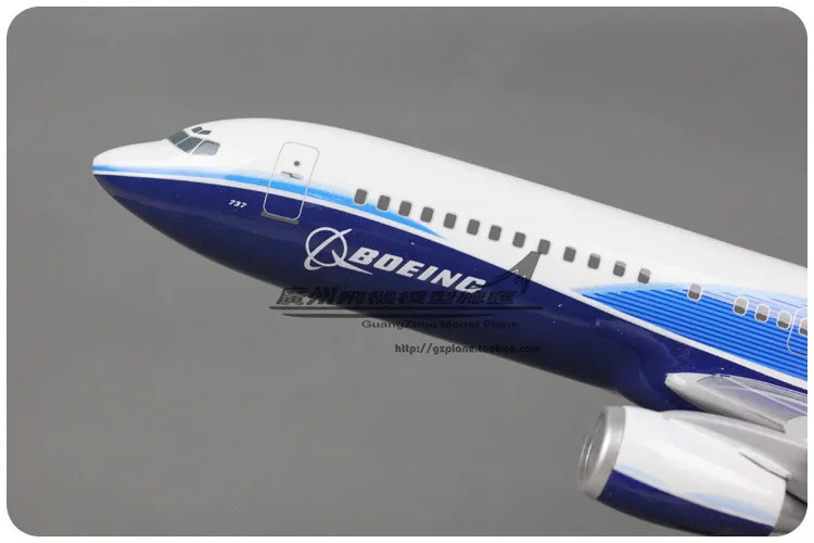 47 см смолы прототип модель самолета Боинг 737 800 с трёхмерными чертёжами B737
