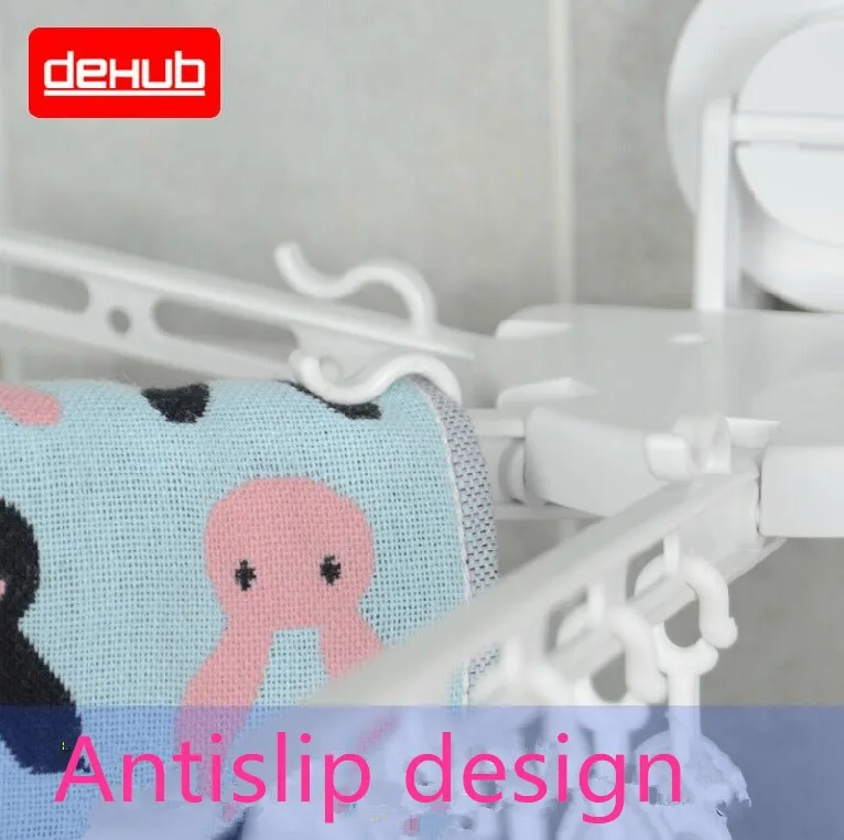 

Suction Cup Multifunctional Hanger Handy Anti-slip Windproof Plastic Underwear Socks Clothes With Clip Anti-slip Socks Hangers