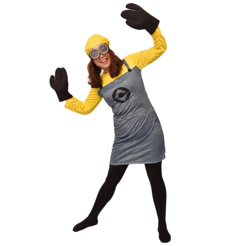 Женский Миньон Джокер женский косплей костюм Необычные Вечерние платья женские