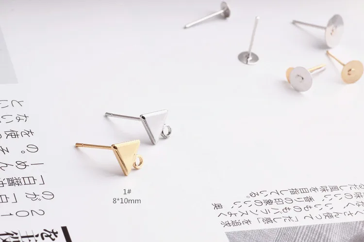 Медная Минималистичная DIY Геометрическая круглая треугольная подвеска на