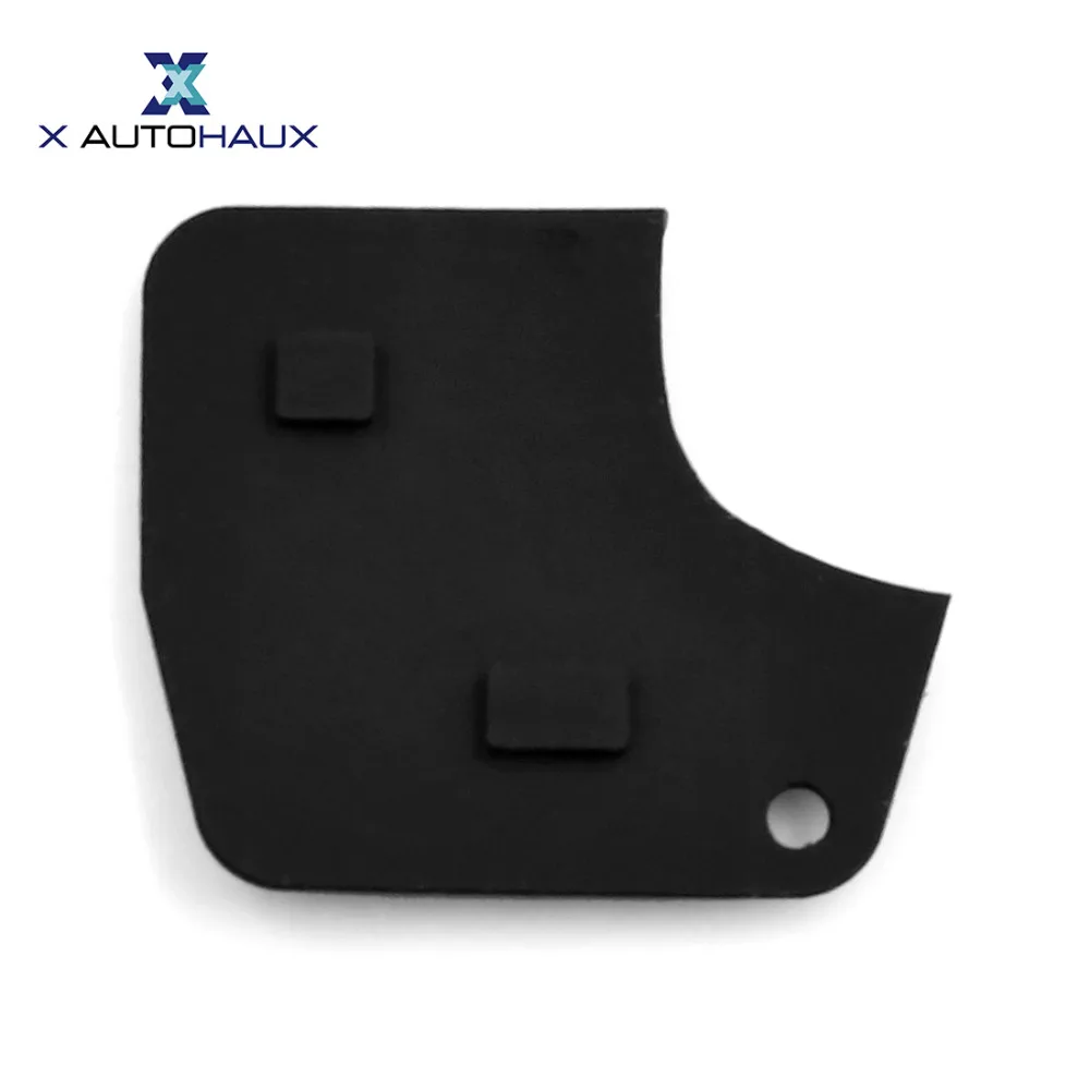 

X AUTOHAUX 2 Buttons Remote Fob Key Shell Case Insert Rubber Keypad Replacement For Toyota