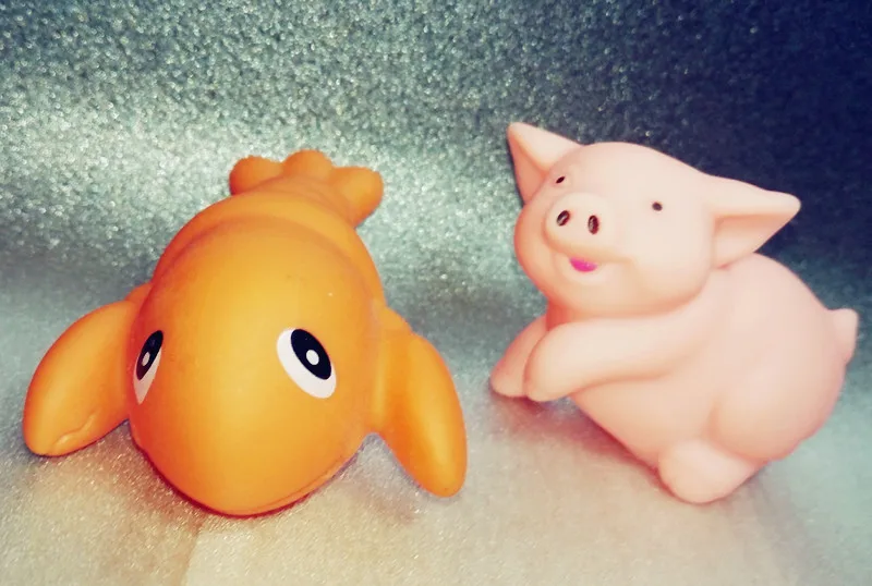 13 шт./лот детские игрушки для ванной плавающая резиновая утка животные детская