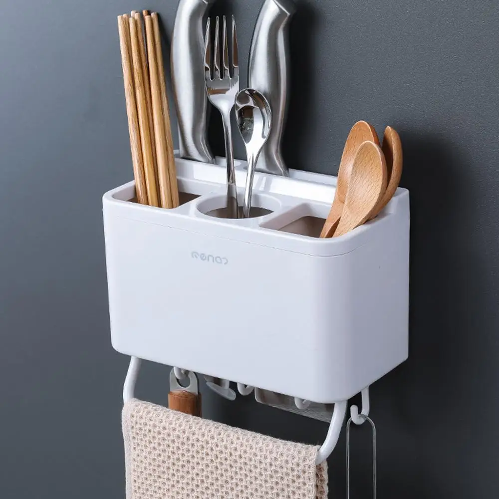 Ящик для хранения палочек еды кухонный настенный многофункциональный держатель