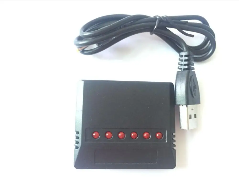 6 port 1 шт. мини 4 порта 5 портов 6 портов Lipo батарея USB зарядное устройство для Syma X5C Hubsan H107 Wltoys Радиоуправляемый НЛО Квадрокоптер вертолет - Цвет: 6 port