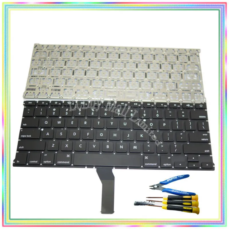 Новая американская клавиатура без подсветки винты и отвертки для Macbook Air 13 3 &quotA1369