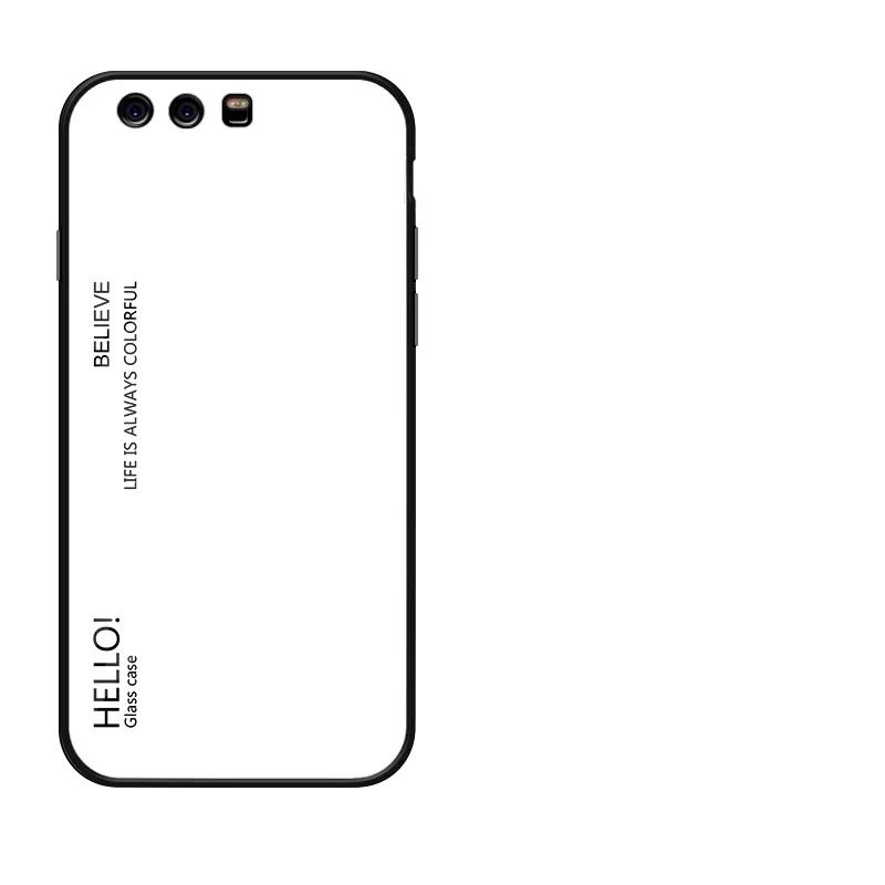 4 Мраморный жесткий чехол из закаленного стекла для huawei P10 Lite, роскошный градиентный защитный чехол на заднюю панель huawei P10 P9 Plus, чехол для телефона, чехол - Цвет: 4