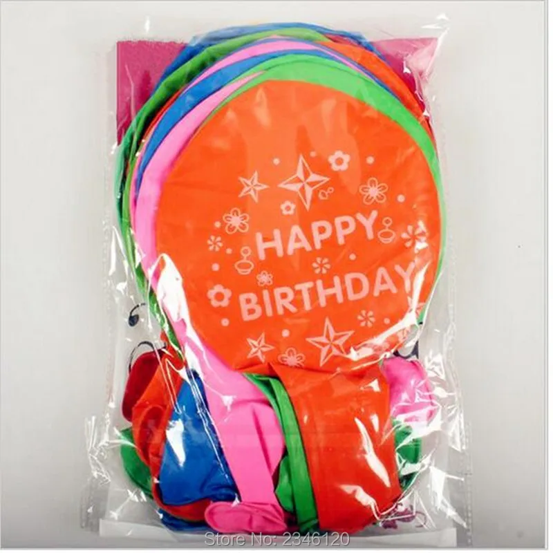 Большие латексные круглые шарики 27 дюймов Разноцветные 10 шт. с принтом Свадебные