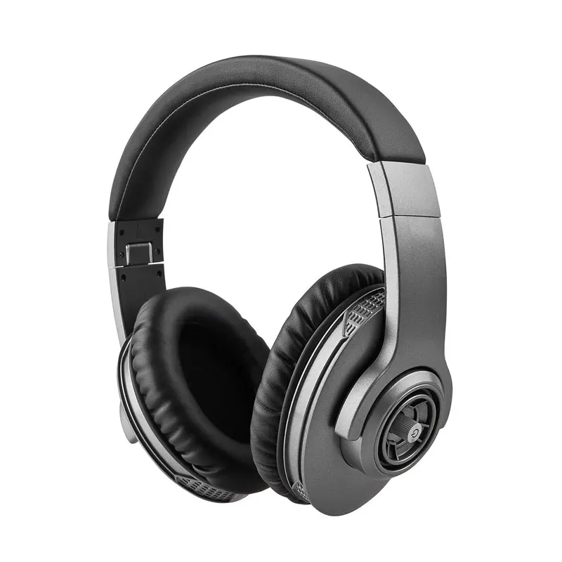 Bluetooth-наушники, наушники с активным шумоподавлением, чехол для переноски, складная Складная гарнитура с Bluetooth - Цвет: Серебристый