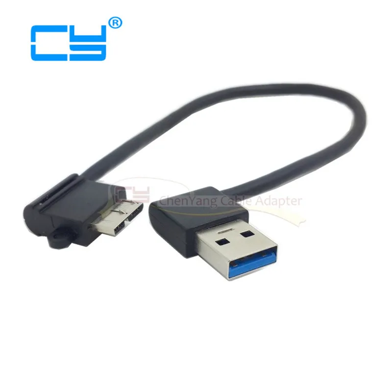 Левый и правый угловой 90 градусов USB3.0 USB 3 0 A папа к Micro B кабель для Galaxy Note3 N9000 N900 & S5