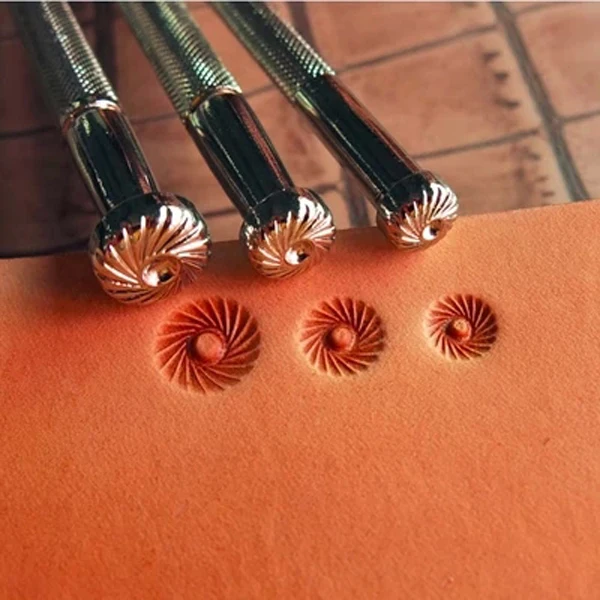 

leather craft carving tool leather saddle making tool DIY leather knit pattern stamp tool