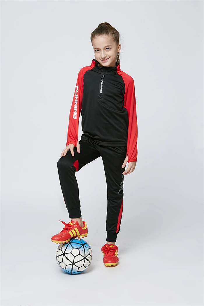 Soccer Jerseys Kids Men Women Soccer Jerseys Sets Uniform Pockets Long Football Training Suit Girl Football Kits Sportswear