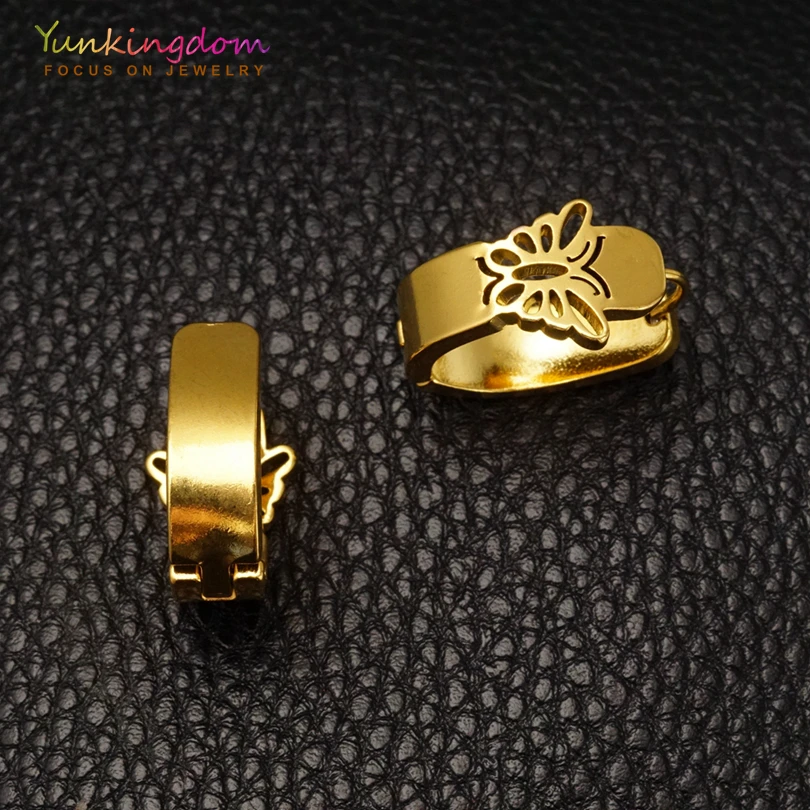 Женские серьги-кольца с кристаллами из нержавеющей стали | Украшения и