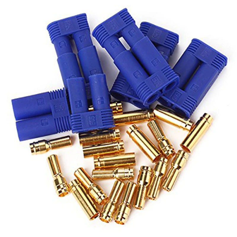 10 пар/лот EC5 Plug 5 мм Blet Connect S1 00A RC LiPo Battery Charge Adapter M/F Connector для Part | Строительство и