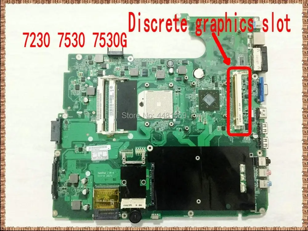 Материнская плата MBARH06001 7530g для ноутбуков Acer Aspire 7230 7530 7530G DA0ZY5MB6E0 31ZY5MB0050 системная