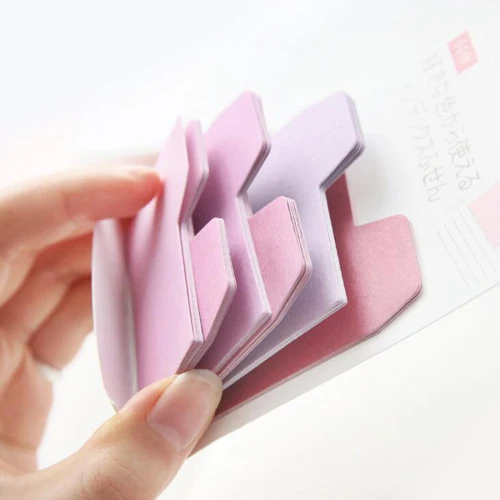 

1pc Colorful Memo Pad Kawaii stationery Indexes sticky notes Office escolar School memos student supplies (tt-2856)