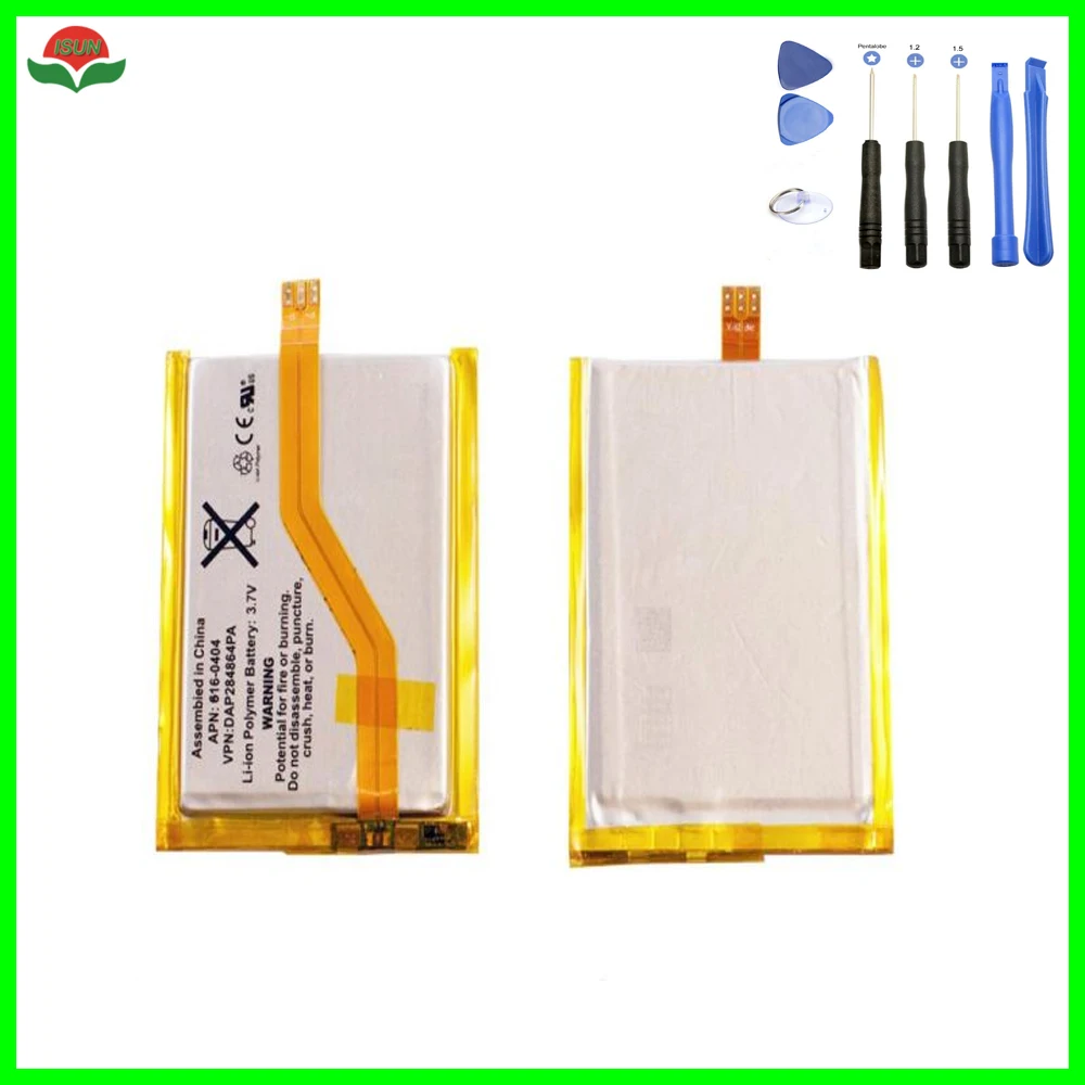 ISUN оригинальная качественная сенсорная 2 батарея для iPod Touch 2 2nd Gen 2G батарея сменная батарея 8 ГБ 16 ГБ 32 ГБ с бесплатными инструментами