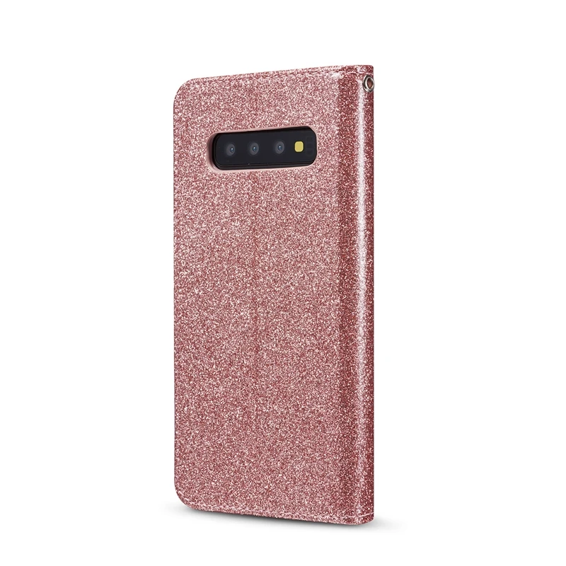 Кожаный флип-чехол для Etui samsung S10 S 10 сверкающий чехол на магните для телефона чехол для samsung Galaxy S10 Чехол-книжка
