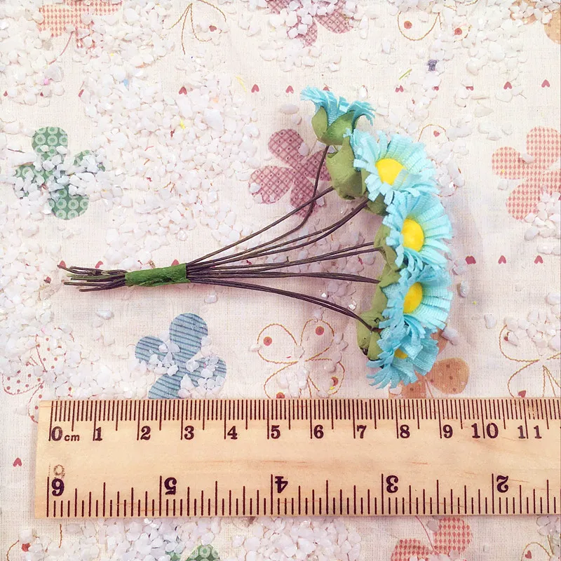 Мини букеты африканских цветов хризантемы искусственный шелк/свадебное