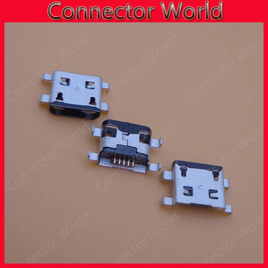 10 шт./лот для Alcatel 5036 OT5036 OT-5036 micro mini usb зарядка разъем зарядки док-станции порт