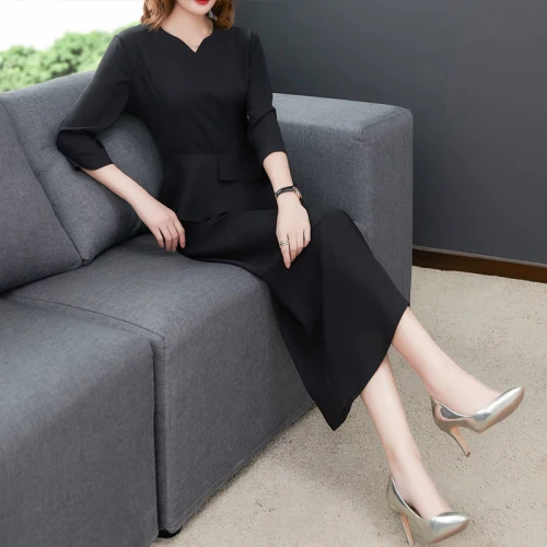 Корейский комплект из 2 предметов с широкими штанинами и карманами на молнии